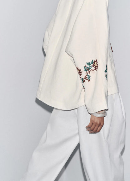 Eleganter Strandkimono in Beige für Damen