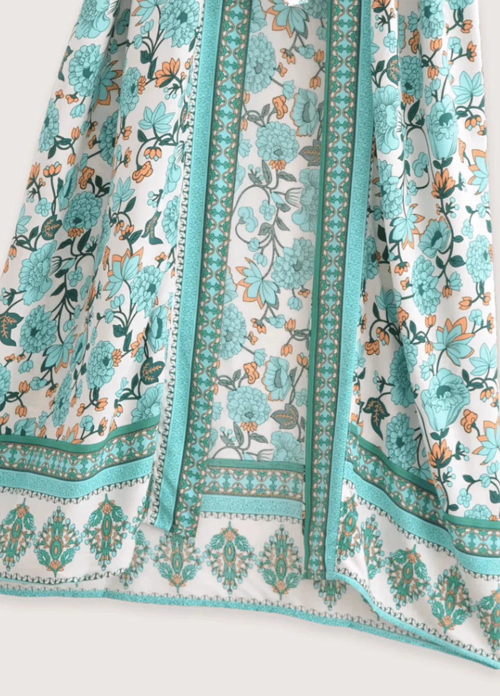 Eleganter Damen Kimono mit Blumenmuster für Urlaub
