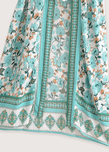 Eleganter Damen Kimono mit Blumenmuster für Urlaub