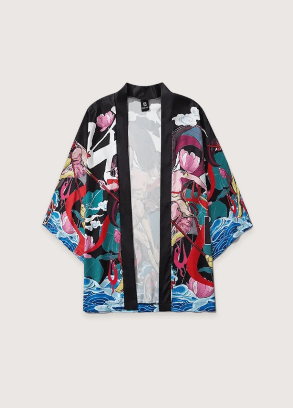 Damen-Kimono Samurai Prestige-Edition mit elegantem Schnitt und traditionellem Design - Vorderansicht