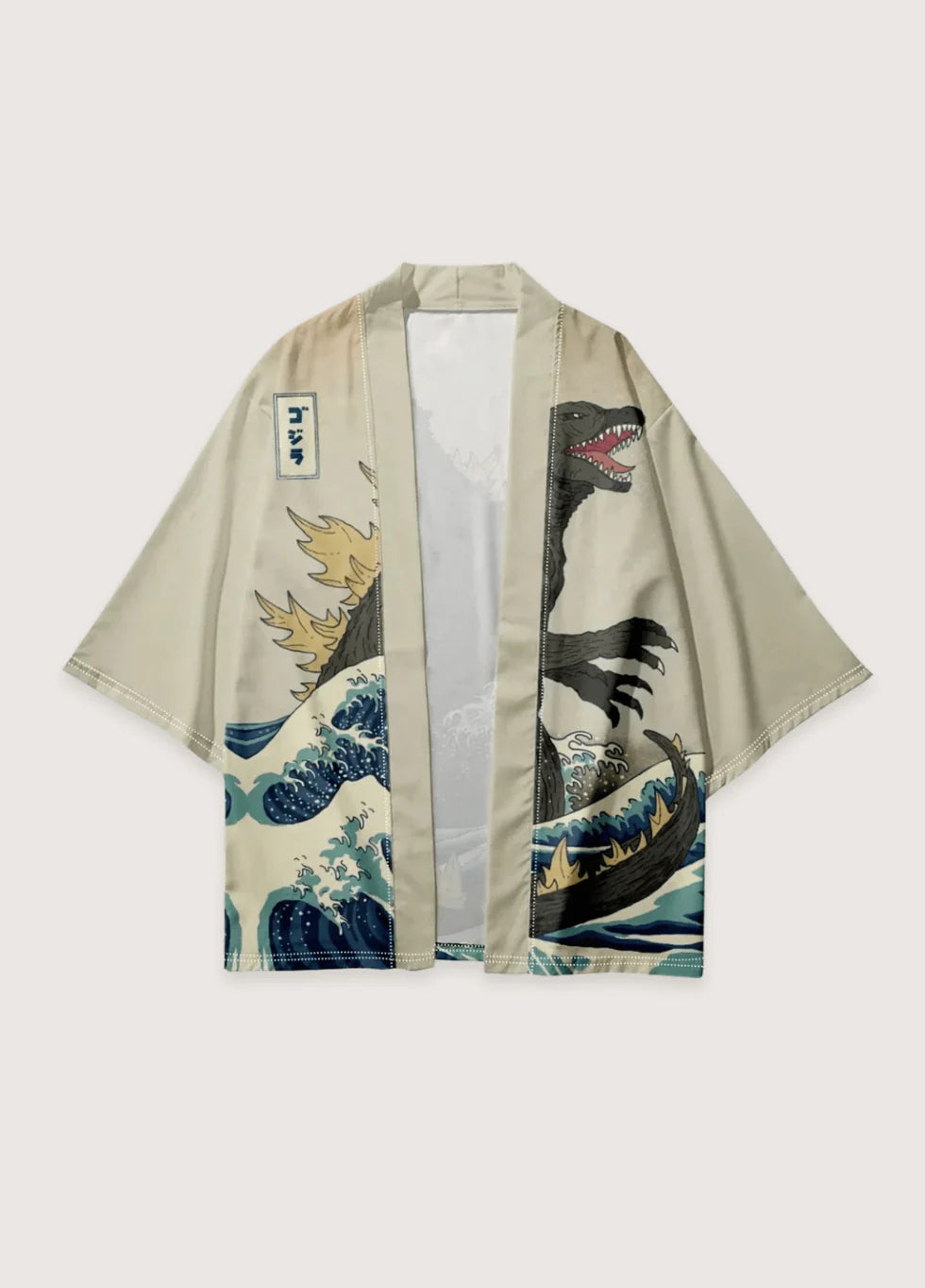 Japanischer Kimono mit Kyoryu Motiv in modernen Design