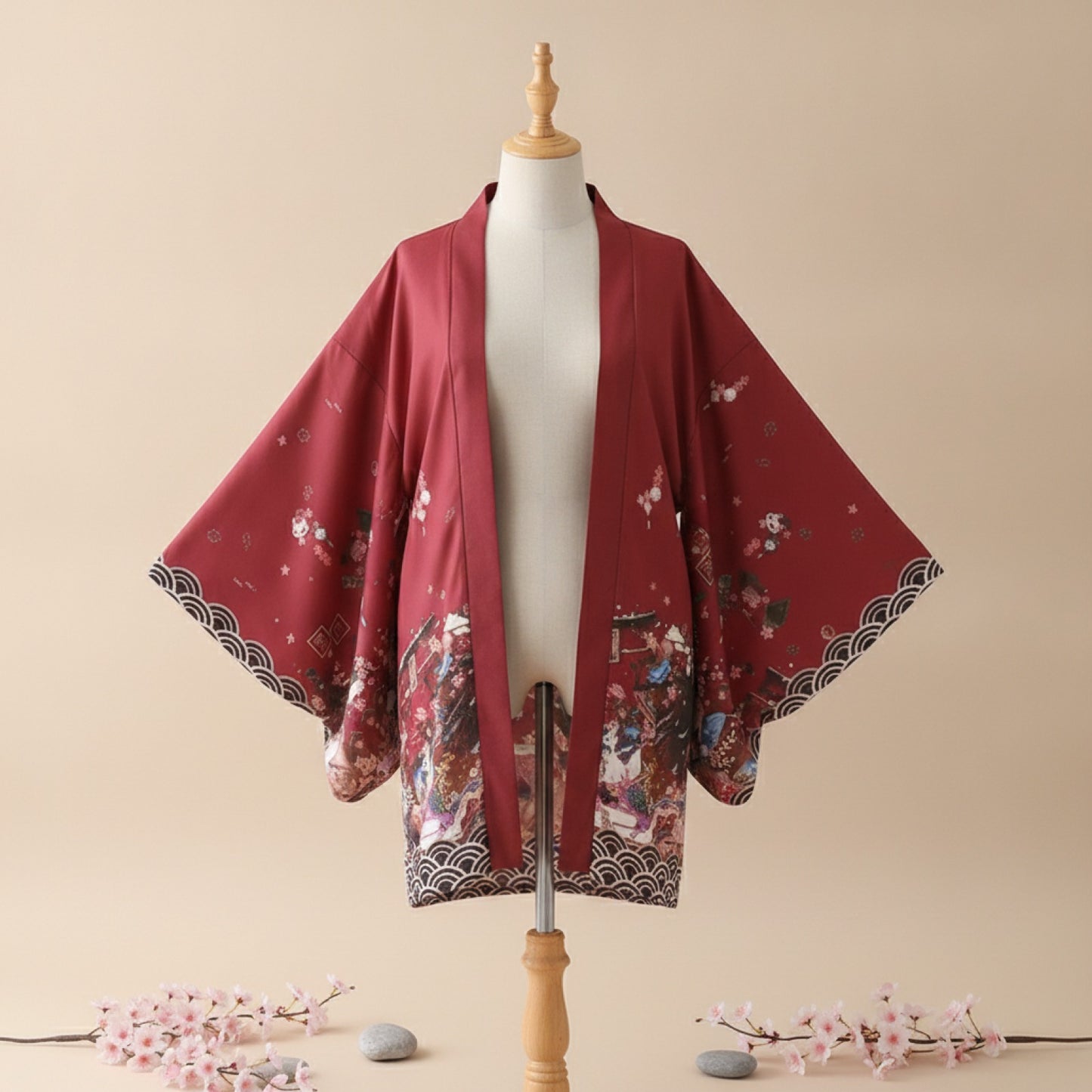Japanischer Haori im Kimono-Stil – Unisex Streetwear für Herren und Damen