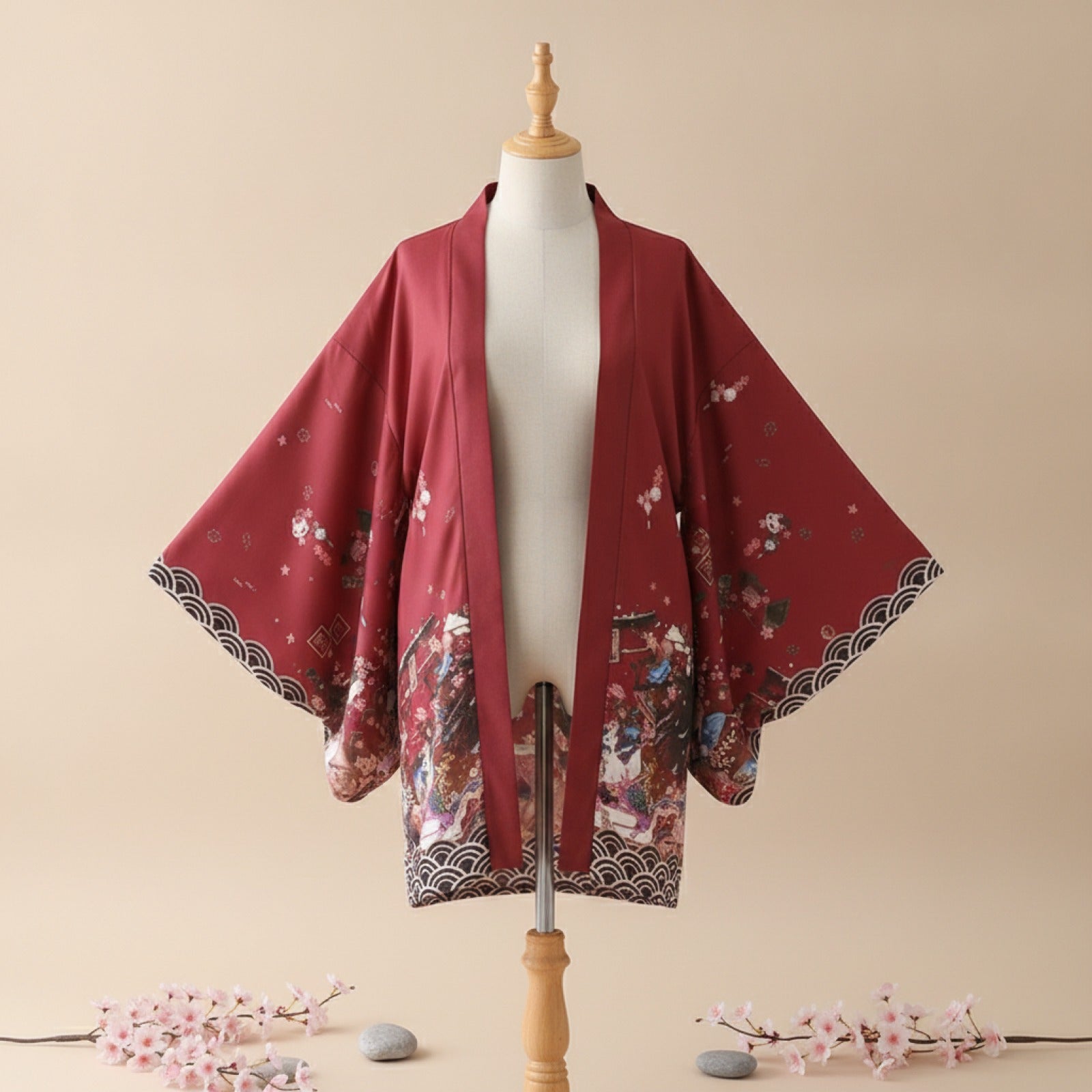 Japanischer Haori im Kimono-Stil – Unisex Streetwear für Herren und Damen