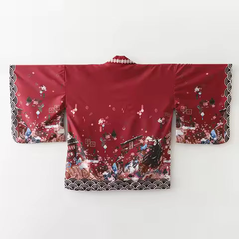 Japanischer Haori im Kimono-Stil – Unisex Streetwear für Herren und Damen