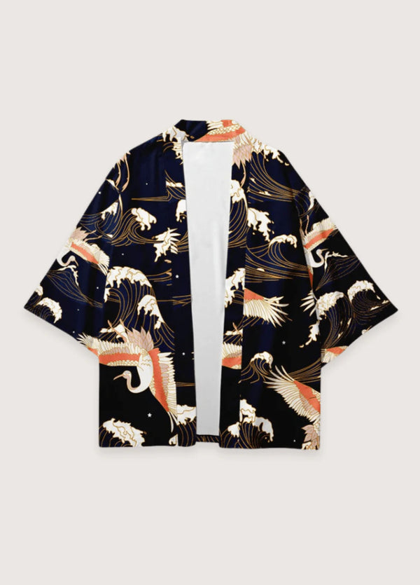 Traditioneller japanischer Kimono Tancho mit elegantem Design