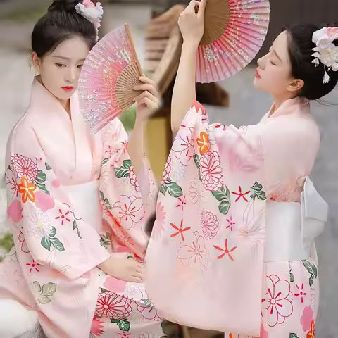 Traditioneller japanischer Kimon für Damen-Yukata-Kleid für Zeremonien & Cosplay