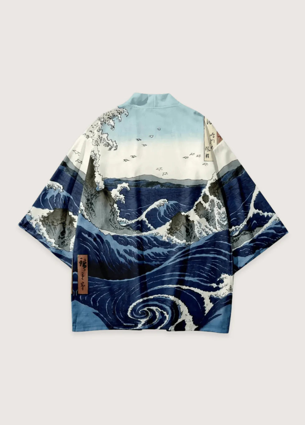 Eleganter japanischer Kimono Kanagawa im traditionellen Stil