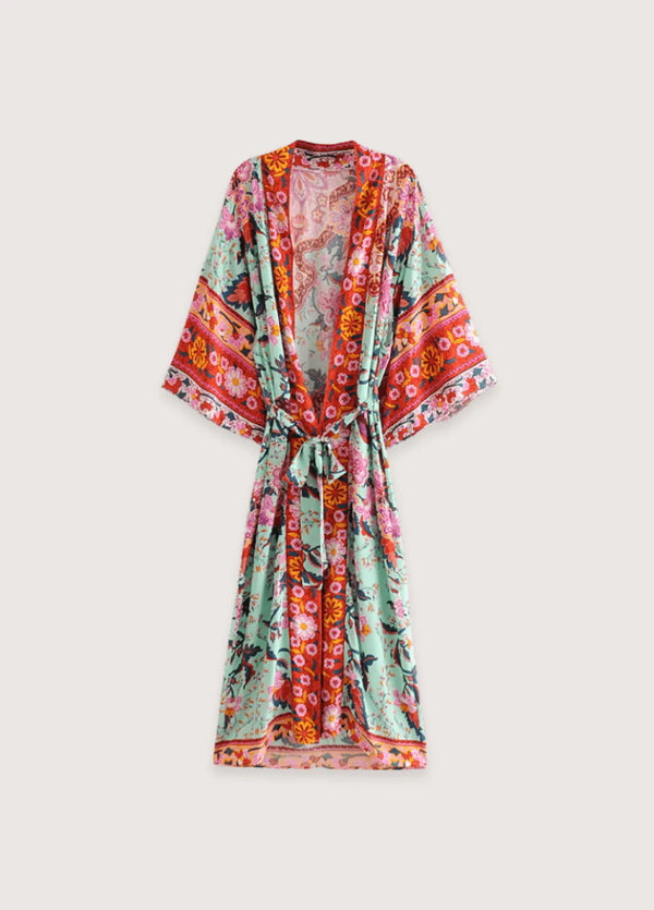 Boho Chic Kimono mit floralem Muster