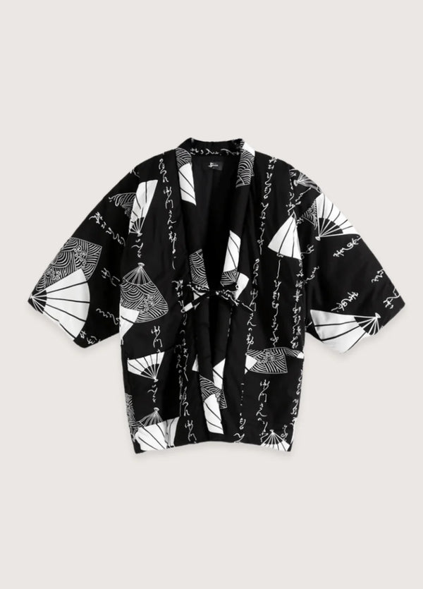 Kimonojacke Shodo Ogi mit Japanischem Kunstdesign