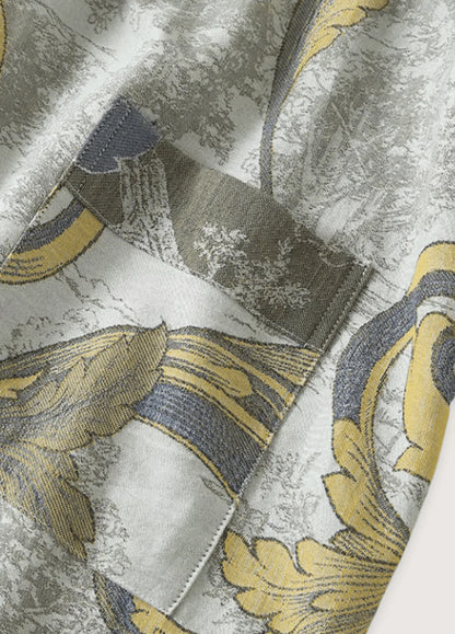 Detailaufnahme Kimono-Bademantel Mizuki Azur