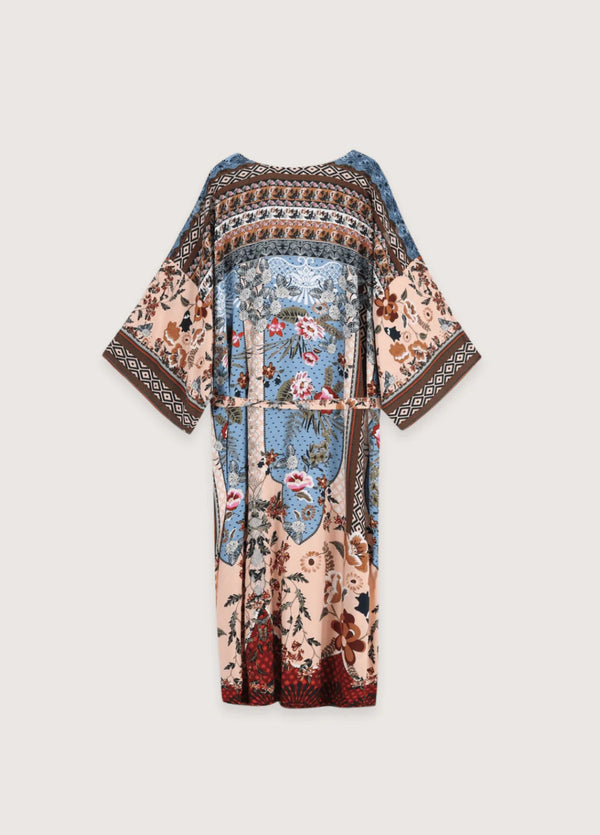 Langer Boho Kimono im Patchwork