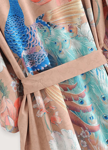 Stilvolles Sommer Outfit mit Kimono Lang und Gürtel