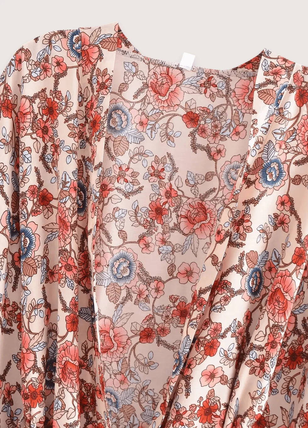 Damen Strandkimono im Boho-Stil für Urlaub und Strand