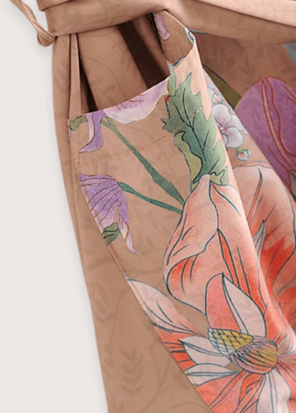 Boho Chic Look mit Kimono Lang in zarten Farbtönen