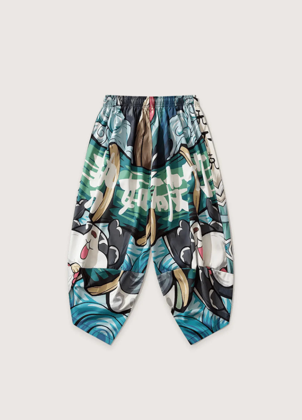Unisex Kimono-Set mit Panda-Print für Freizeit und Alltag