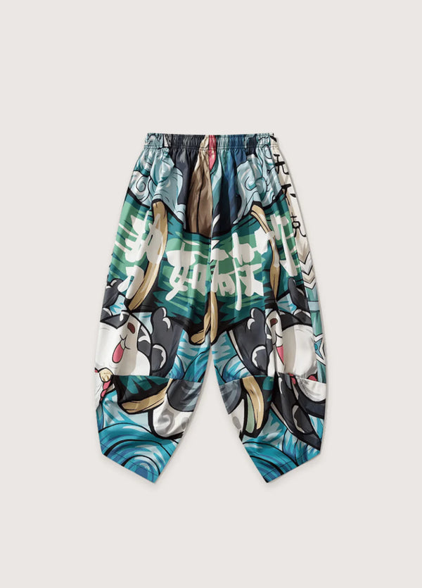 Unisex Kimono-Set mit Panda-Print für Freizeit und Alltag