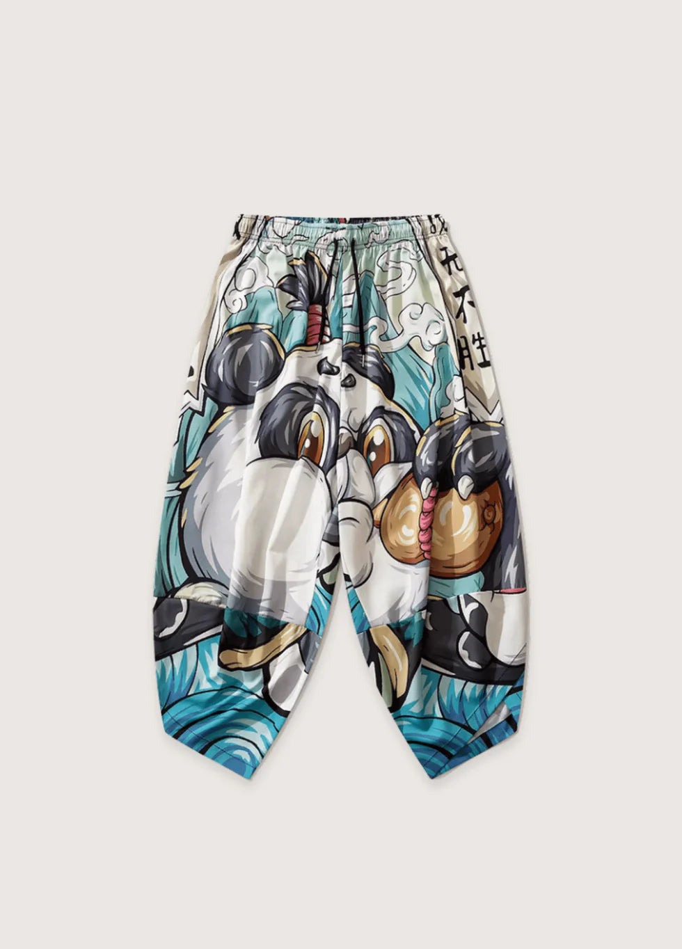 Modernes Kimono-Set im japanischen Panda-Stil für Damen und Herren